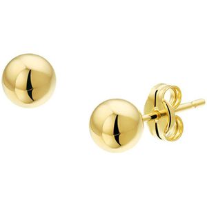 Juwelier Zwartevalk - 14 karaat gouden oorknoppen 12.219/6mm