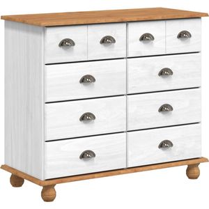 vidaXL - Stapelbed - 'ASKIM'Wit - 91x40x79 - cm - Massief - Grenenhout