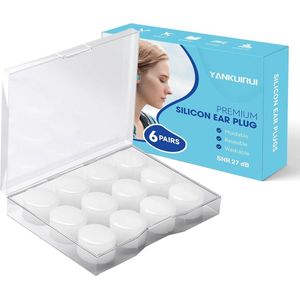 Siliconen oordopjes voor optimale slaap en studiefocus - Herbruikbare & waterdichte ruisonderdrukking