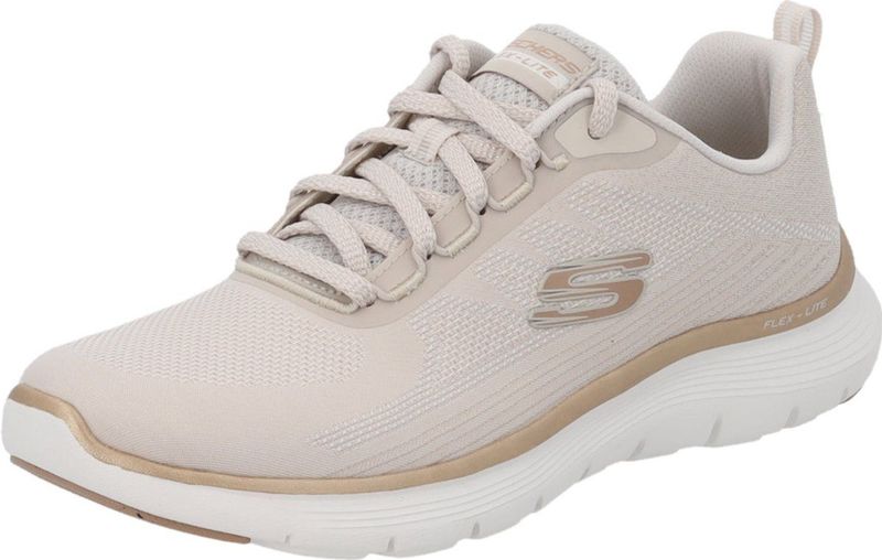 Skechers - FLEX APPEAL 5.0 - Sneakers - Naturel - Vetersluiting - Laag