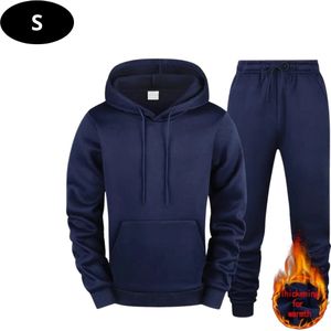 Nivard Joggingpak Heren - Huispak - Volwassenen - Trainingspak - Comfortabel - Jogging Pak - Joggingsbroek - Marineblauw - XS