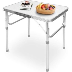 Opvouwbare Kampeertafel Schraag Draagbaar in Hoogte Verstelbaar - Ideaal voor Picknickfeest BBQ - Lichtgewicht Aluminiumlegering camping table