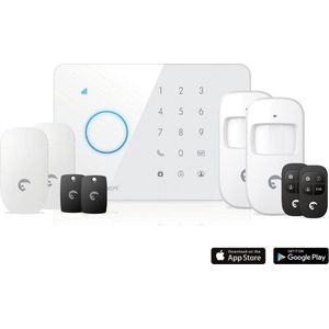 Draadloos alarmsysteem eTIGER S3b Sim SECUAL met GSM communicatie via iOS en Android