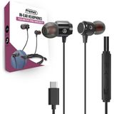 Premes - In-Ear Oortjes - Zwart - USB-C - Met Microfoon - Bedraad