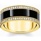 Thomas Sabo - TR2446-565-11 - Ring - Zwart - 925er Zilver Geel Verguld