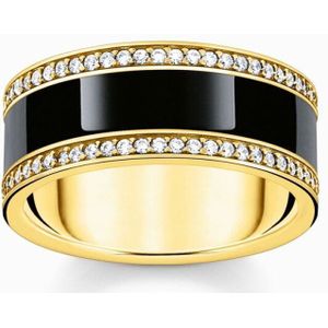 Thomas Sabo - TR2446-565-11 - Ring - Zwart - 925er Zilver Geel Verguld
