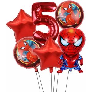 Spiderman Marvel Hero Party Ballon 6 stuks Folie Ballon Verjaardag - Kinderfeestje - Versiering - Decoratie Nummer 5