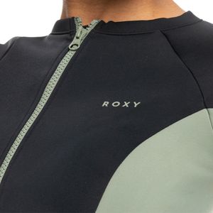 Roxy Pro Wave Front Zip Lycra Vest - Anthracite