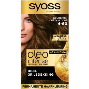 SYOSS - Oleo Intense 4-60 - Haarverf - Permanente Haarkleuring - Goudbruin - Langdurige Kleur - 1 stuk