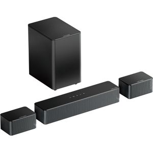 ULTIMEA Poseidon D50 – 5.1 Soundbar met Subwoofer – 320W Home Theater Surround Systeem – Bluetooth 5.3 – Zwart