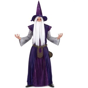 Verkleedkostuum Magus Tovenaar paars voor volwassenen Halloween kleding - Verkleedkleding - One size