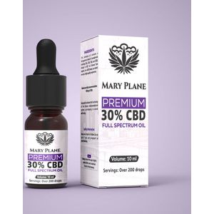 Mary Plane - Organische CBD Olie - Full Spectrum 30% - Biologische Wietolie