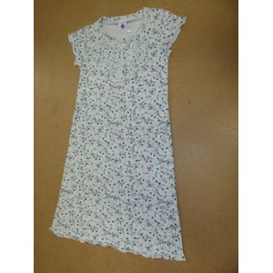 Petit Bateau - Nachthemd - Slaapkleed  groen - bloem -  4 jaar  102