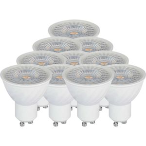 V-TAC - LED Dimbare Spot Light - Wit - GU10 - 6W - Set van 10