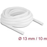 Delock - Gevlochten Slang - Wit - Zelfklevend - 10 m x 13 mm