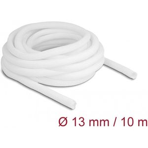 Delock - Gevlochten Slang - Wit - Zelfklevend - 10 m x 13 mm