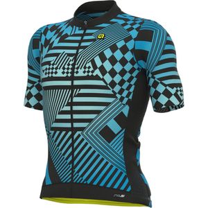 Ale Fietsshirt Korte Mouwen PRS Checker - Rood - S - Valt klein