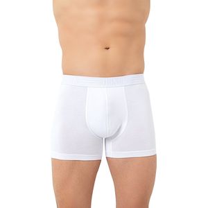 4 Pack Boxershorts Heren Van Stretch Katoen - Wit-M