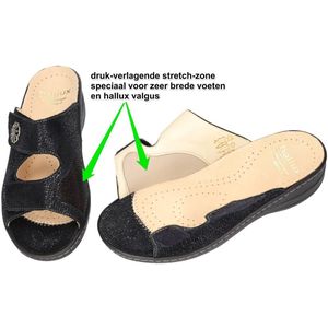 Fidelio Hallux -Dames - zwart - slippers & muiltjes - maat 37