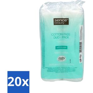 Sence - Wattenschijfjes - Zacht & Sterk - 2 x 70 Wattenstaafjes - Bulkverpakking - 20 stuks