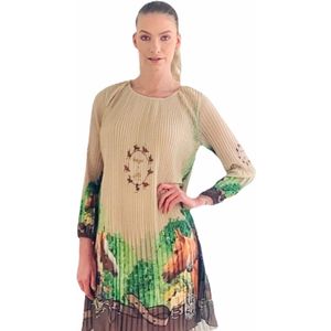 Addy van den Krommenacker geplisseerde jurk Amazon by Addy  L/40