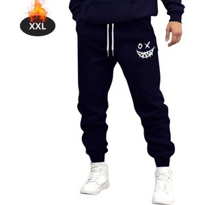 Livano Trainingsbroek Heren - Sportbroek - Trainingsbroek Lang - Trainingspak - Sportkleding - Marineblauw - S