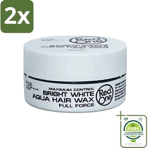 Red One - Haarwax - Bright White - Maximum Control - Voor Extra Sterke Fixatie - 150 ml - Voordeelverpakking - 2 stuks - Haarwax - Stylingproduct