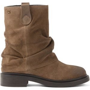 Lazamani - Tari Dames Boots Suede Taupe - Maat 38