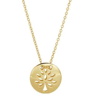 Schitterende 14K Gouden Halsketting met Levensboom