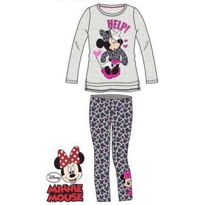 Disney Minnie Mouse - 2-delige set - grijs/roze - maat 122/128 (8 jaar)