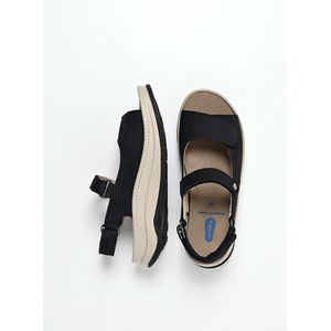 Wolky - Adura - Sandalen - Zwart - Suède - Uitneembaar Voetbed
