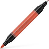 Faber-Castell tekenstift - Pitt Artist Pen - duo marker - 118 scharlakenrood - FC-162118