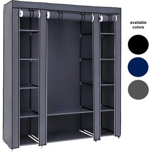 Herzberg HG-8009: Storage Wardrobe - Large Black