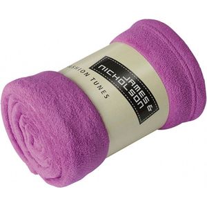Microvezel fleece deken paars