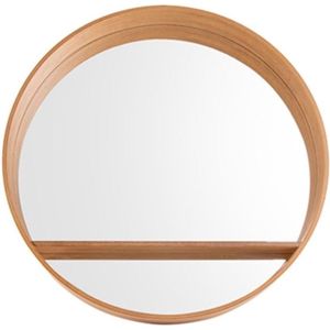 Spiegel - gebogen hout - groot - doorsnede 61cm