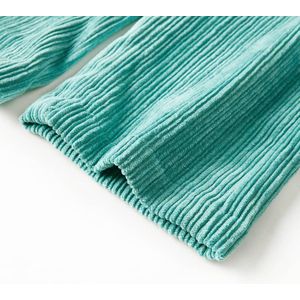 vidaXL - Kinderbroek - 128 - ribfluweel - mintgroen