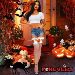 Allecto plus - Dames Dij Hoge Visnet Kousen met Strik en Blijvende Pasvorm - Zwarte Netkousen met Strikdetail.