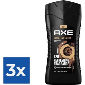 Axe Shower Gel 250ml dark temptation - Voordeelverpakking 3 stuks