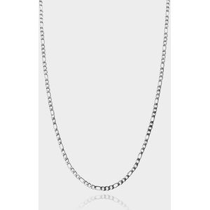 Figaro Ketting 3 mm - Zilveren Schakelketting - 50 cm lang - Ketting Heren - Olympus Jewelry
