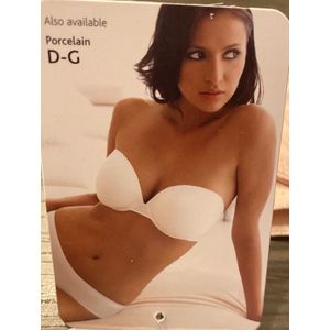 Panache Lingerie Superbra BH - strapless - voorgevormd - D-H cup - zwart - maat D65