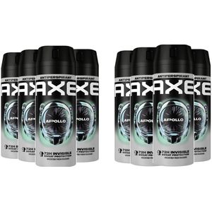 Axe - Deo Spray Apollo - 150 ml - Voordeelverpakking - 8 stuks