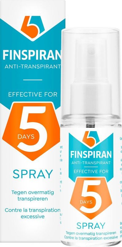 Finspiran - Anti-Transpirant Spray - 50ml - Effectieve Oplossing Tegen Overmatig Transpireren