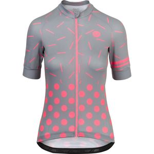 AGU Sprinkle Dot Fietsshirt Dames - Grijs Roze - S