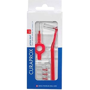 Starterset Interdentale Borstels - 5 Borstels Met 2 Houders - 0,7 Mm Doorsnede - Voor Gezonde Tanden En Tandvlees