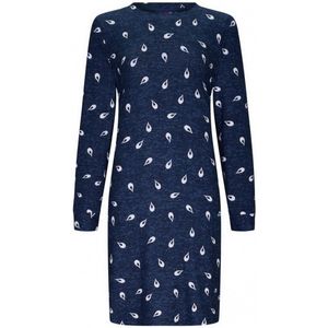 Fleece nachthemd blauw Hayley - Blauw - Maat - 36