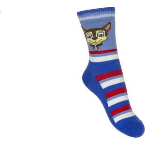 Paw Patrol Sokken Chase Blauw wit rood 31/34