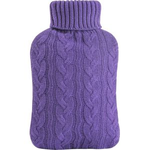 Livano Warmtekussen - Warmwaterzak - Warmwaterkruik - Warmtekruik - Knuffel - Kruik - Bag - Met Hoes - Paars