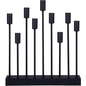 Star Trading 132-16, Lichtdecoratie figuur, Zwart, IP20, Zwart, 9 lampen, E14