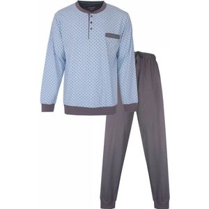 Paul Hopkins Heren Pyjama - Met Boorden - Licht Blauw - Maat S
