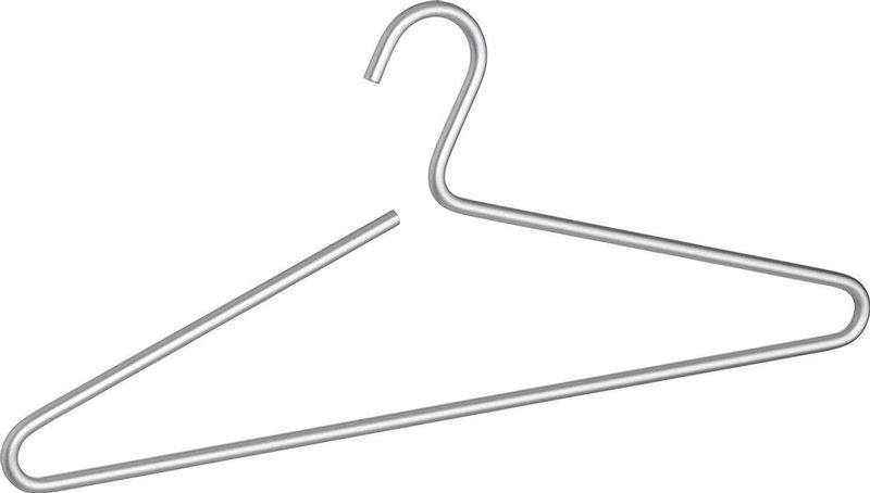 Wenko Kledinghanger Lux 42 X 19 Cm Aluminium Matzilver